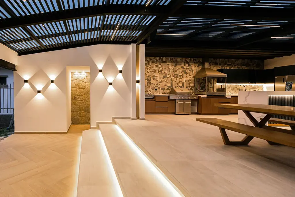 outdoor lighting installation