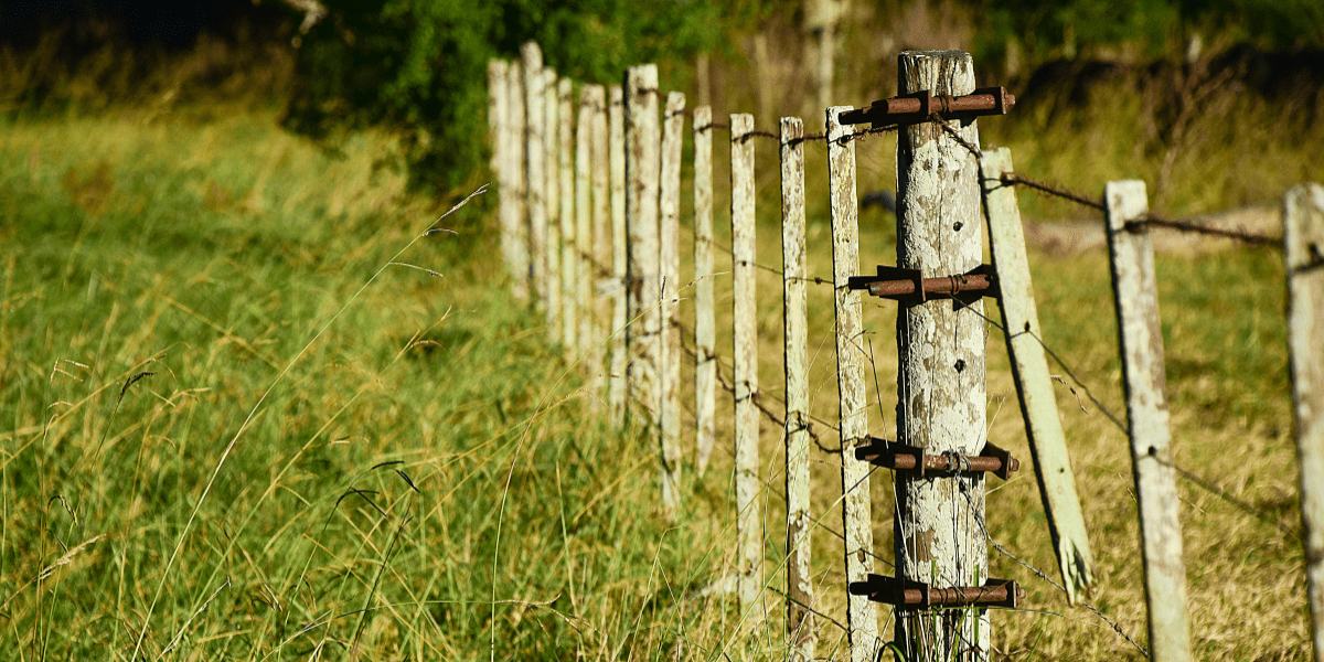Signs fence needs repair